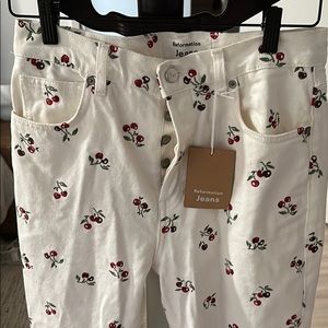 Reformation Cherry Jeans